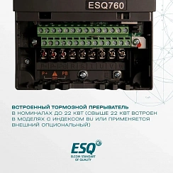 Частотный преобразователь ESQ-760-4T-0015 1.5/2.2кВт, 380 В